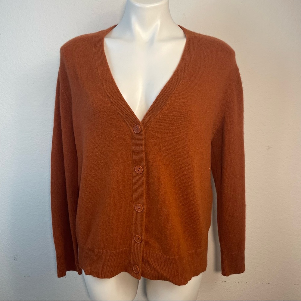 Macy’s Charter Club women's 100% cashmere cardigan sweater XL